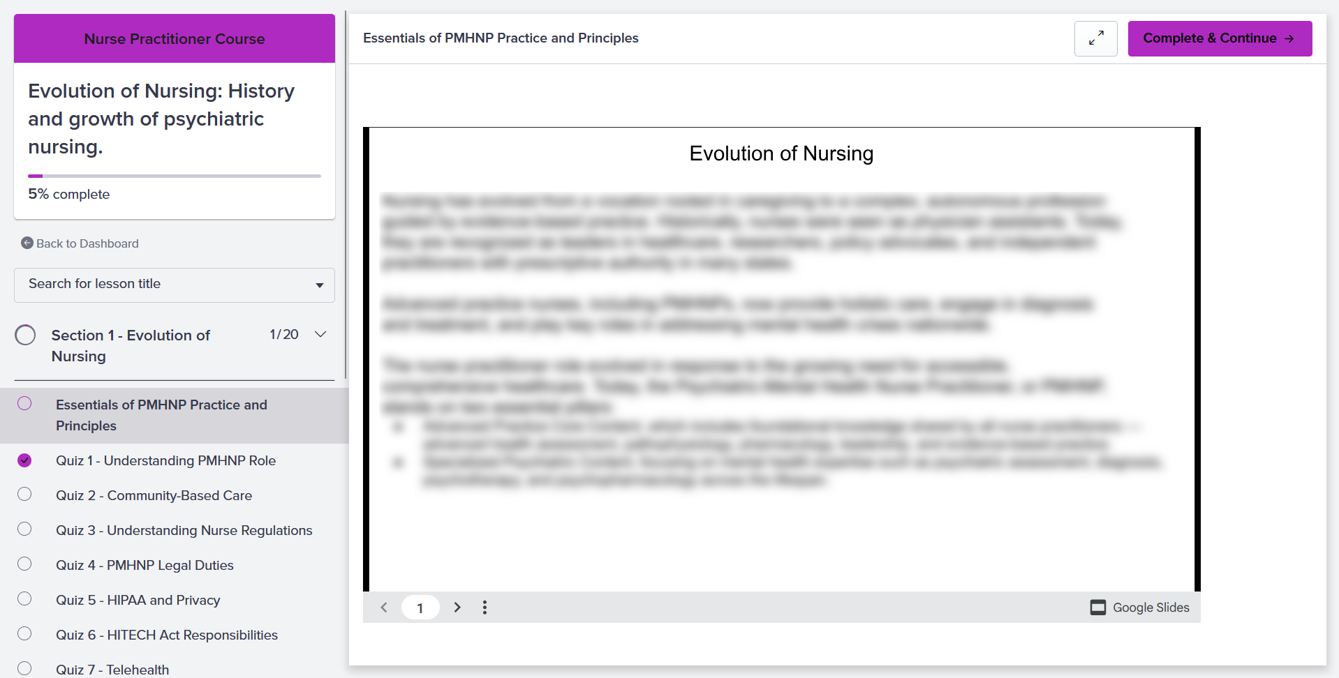 Section 1 Preview - Evolution of Nursing